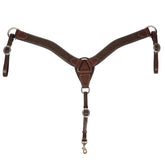 Bison Contoured 2" Breastcollar - Dark Brown